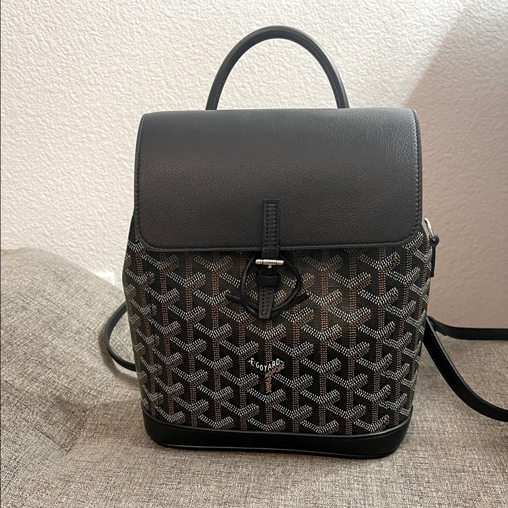 💢SOLD💢 GOYARD Goyardine Calfskin Mini Alpin Backpack Black